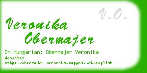 veronika obermajer business card